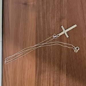 Sterling silver .925 cross necklace